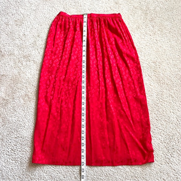 Vintage CHARLES BIANCO Italian Collection Silk Structured Skirt Set—SZ. 8 - Picture 15 of 17